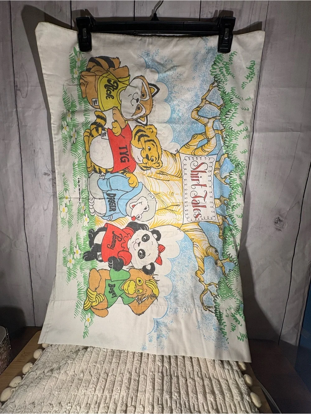 Shirt Tales Kids Decorative Pillowcase - White Multi-Color